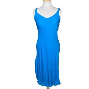 Lauren Ralph Lauren Vibrant Blue Midi Dress